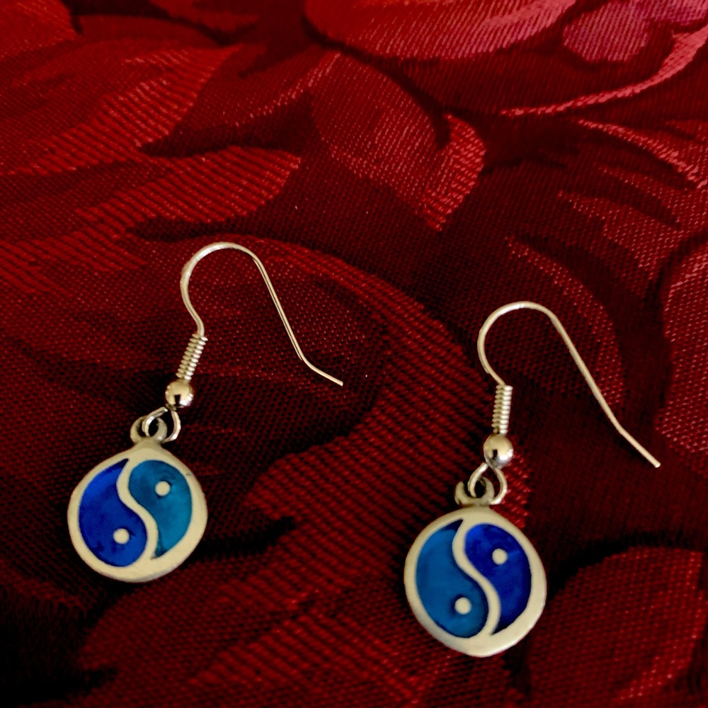 Earrings, sterling silver.